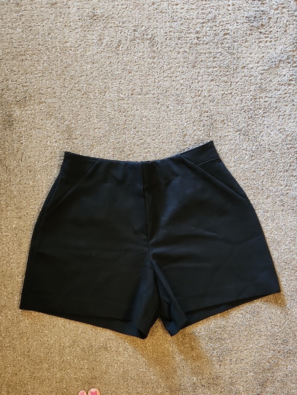 SPANX Black High-Rise Tailored Athletic Shorts - Picture 2 of 6